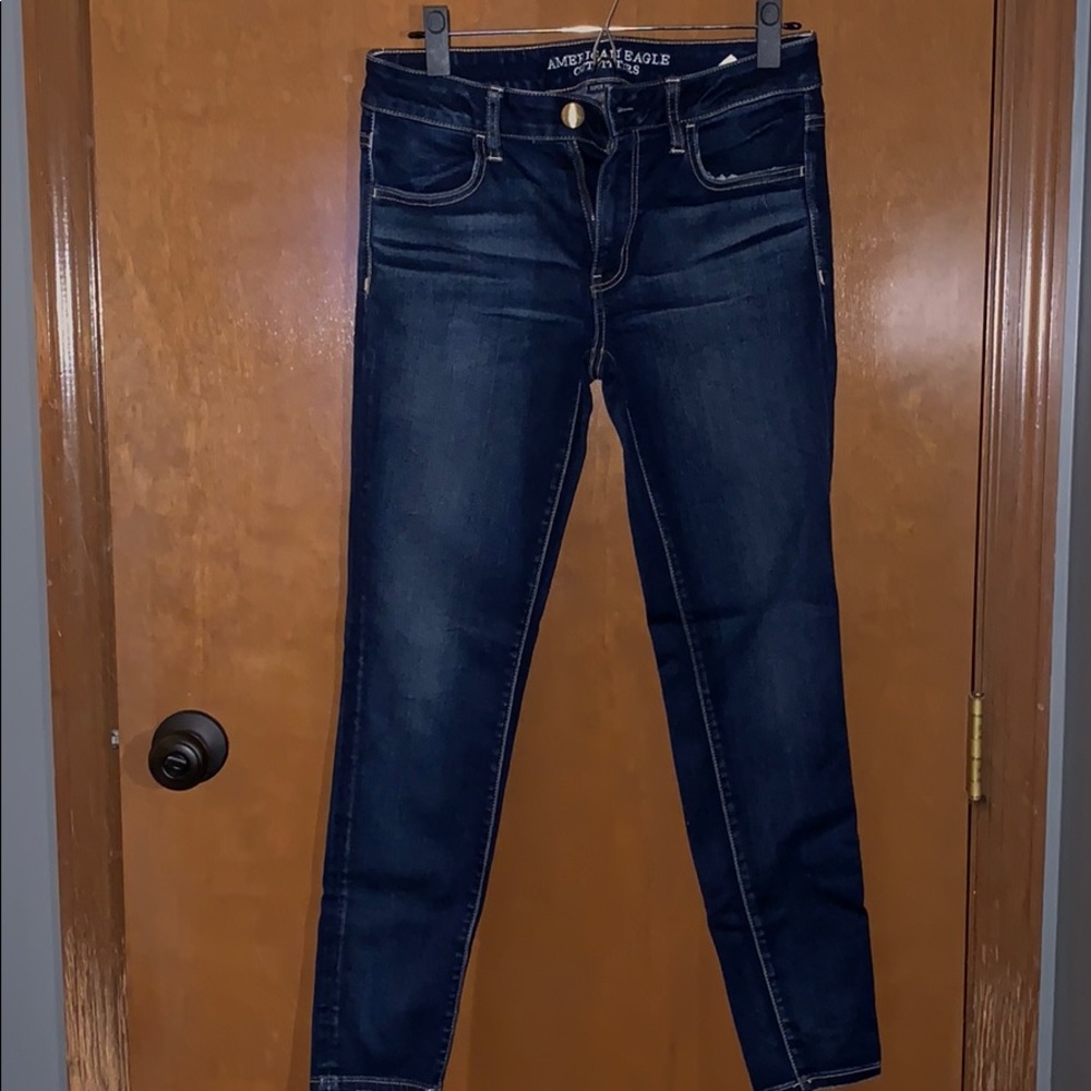 AE dark skinny stretch jean SIZE 8